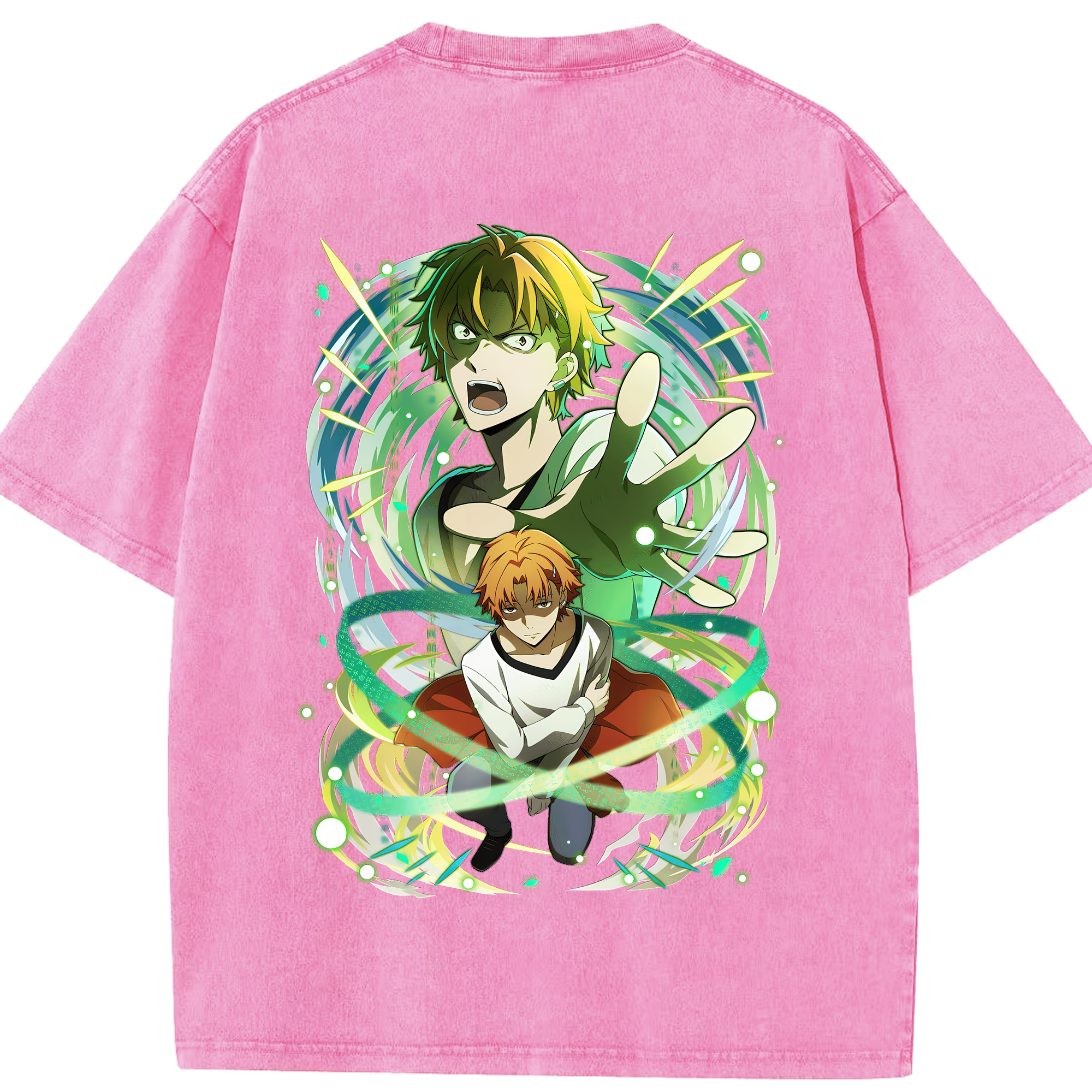 （画像用） 文豪ストレイドッグス Bungo Stray Dogs 綿100% ヴィンテージ風 半袖Tシャツ（背面プリント）